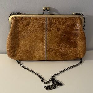 Patricia Nash Gold Leather Chain Strap Purse NWOT